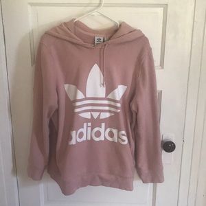 Pink adidas hoodie size XL